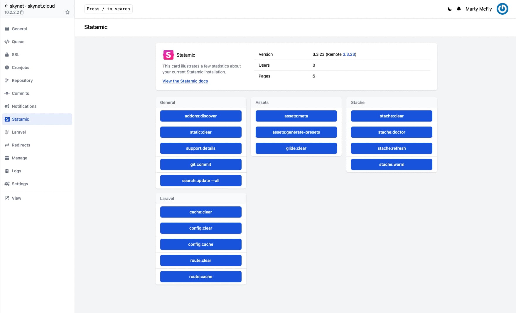 Ploi's Statamic specific features