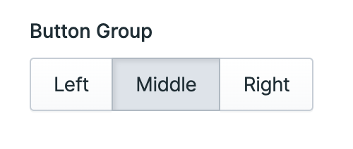 Button Group Fieldtype UI