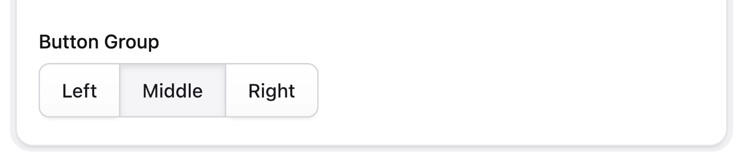Screenshot of Button Group