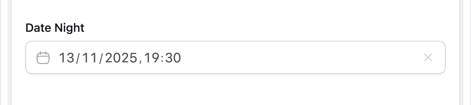 Date fieldtype with time enabled
