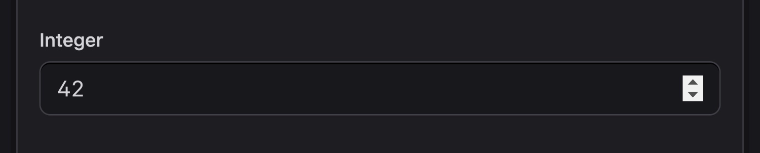 Screenshot of Integer