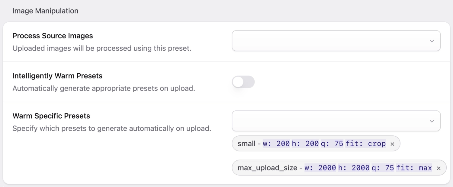 Glide Warm Specific Presets