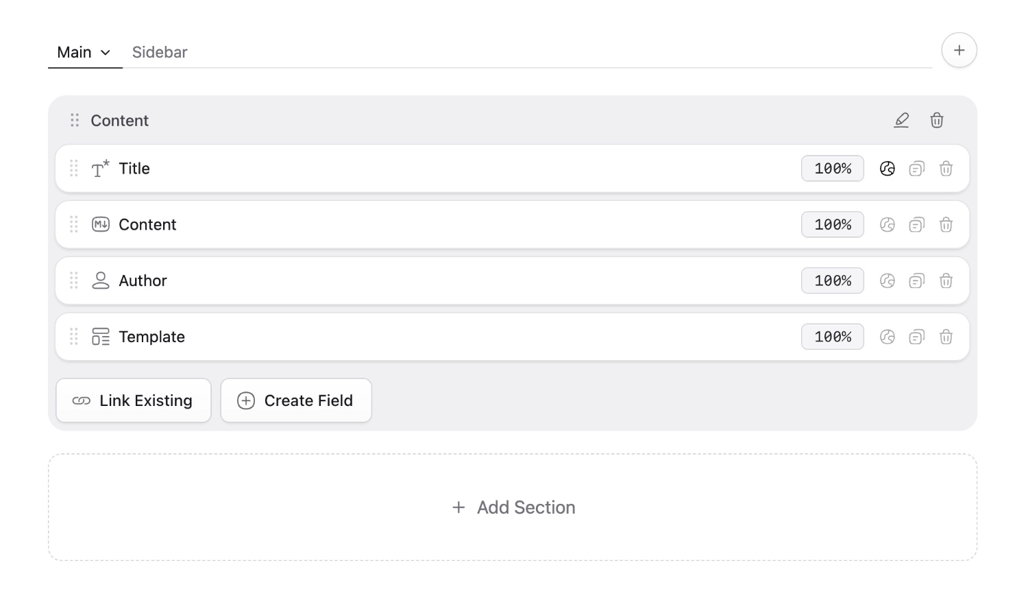 A Blueprint and its default fields