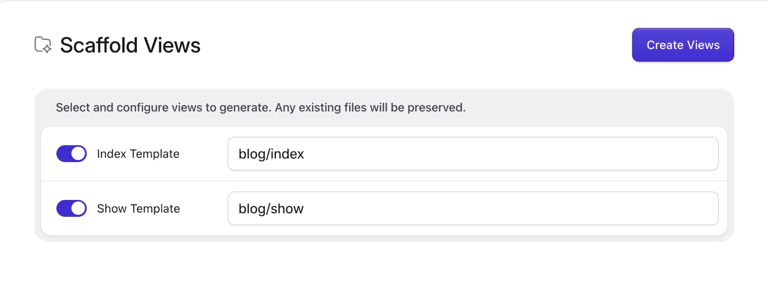 Scaffold collection views