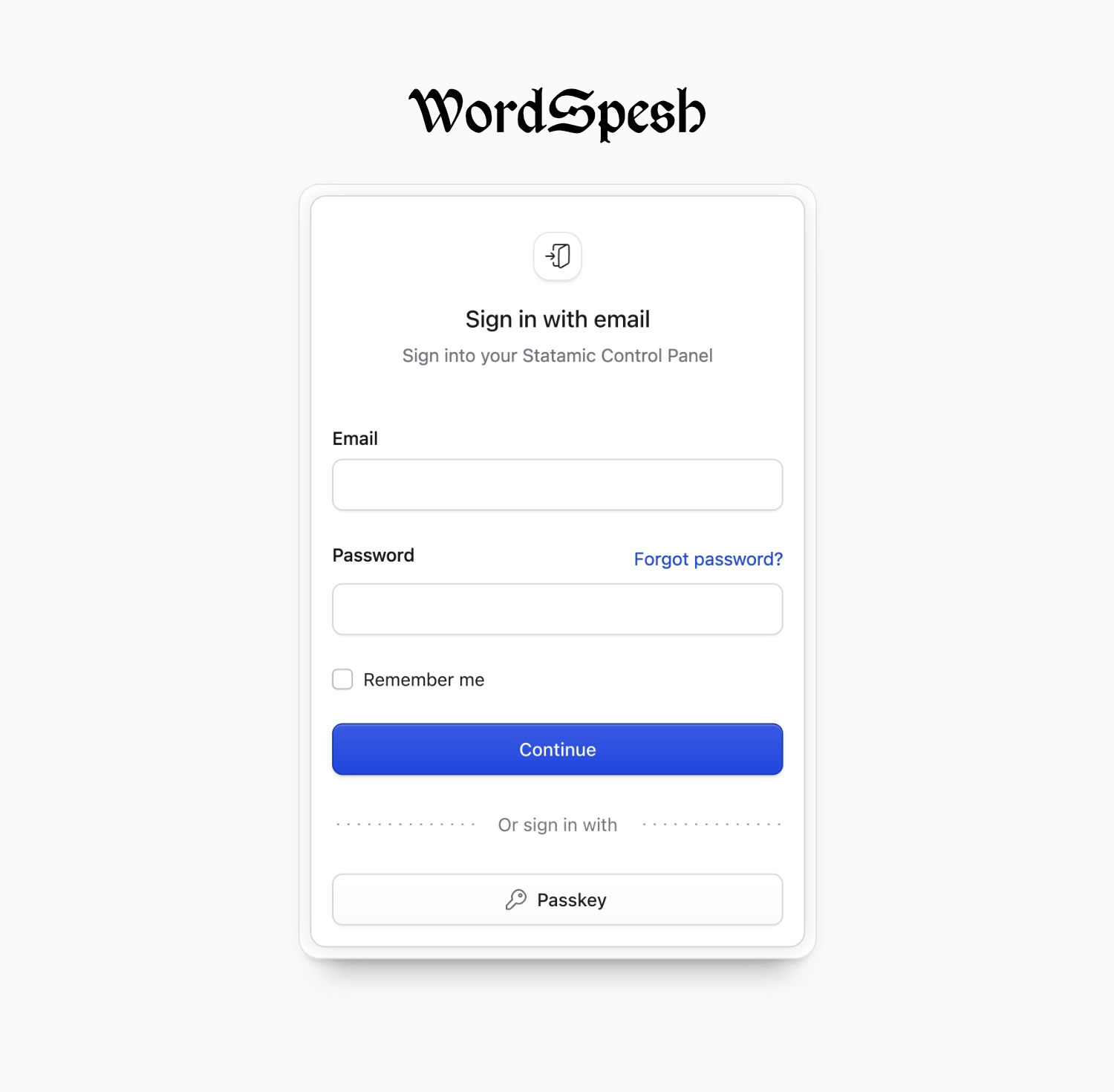 Statamic White Label Theme